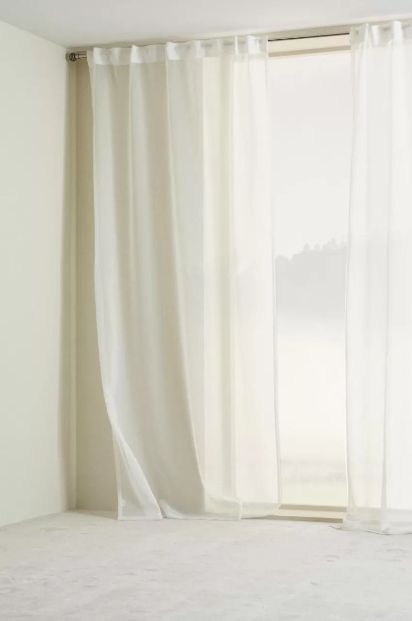 Multifunktionsgardiner*Jotex ALBA Voilegardin 2-pack Vit