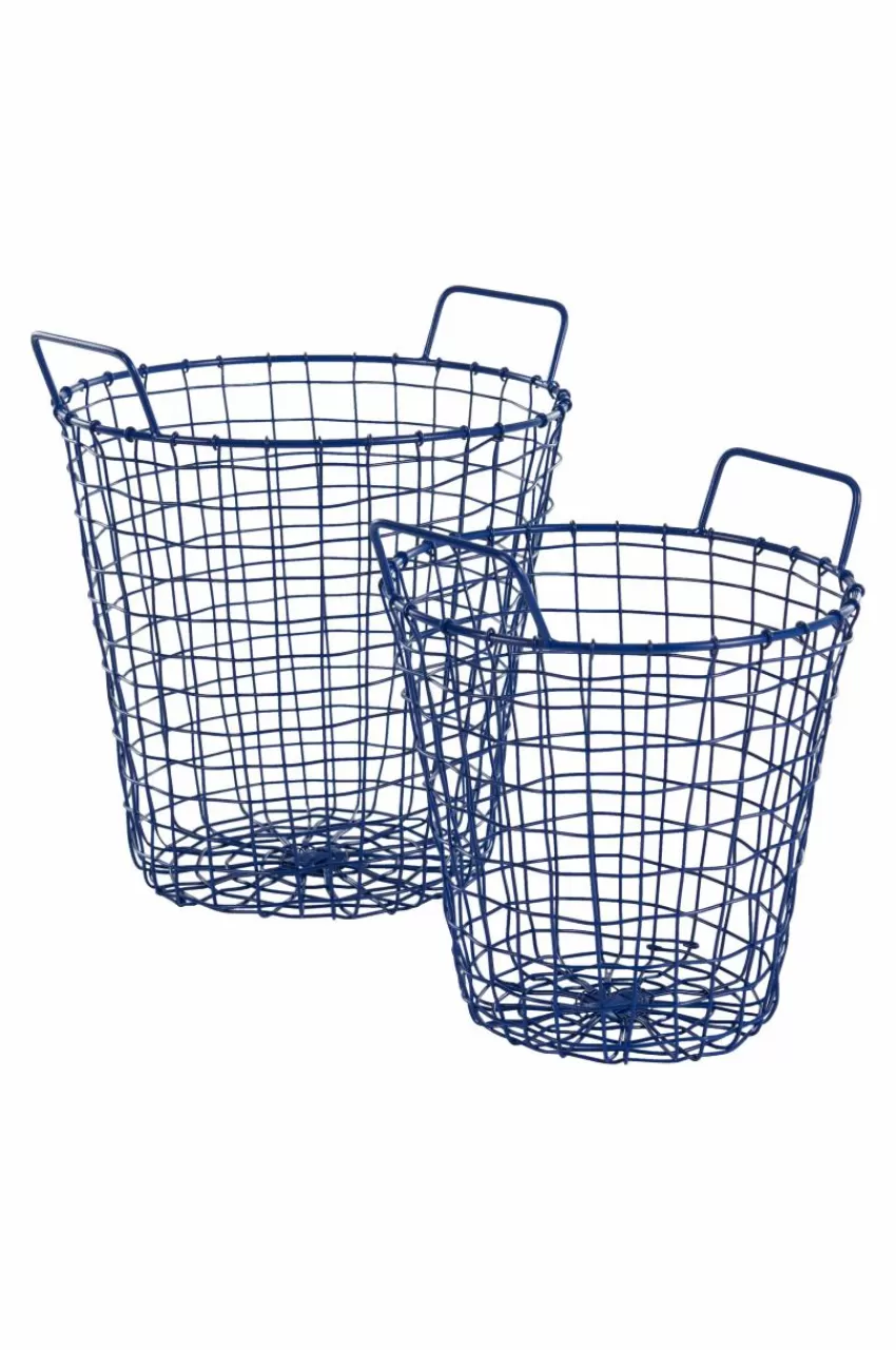 Förvaring*Jotex AXÅN Trådkorg - 2 Delar Koboltblå
