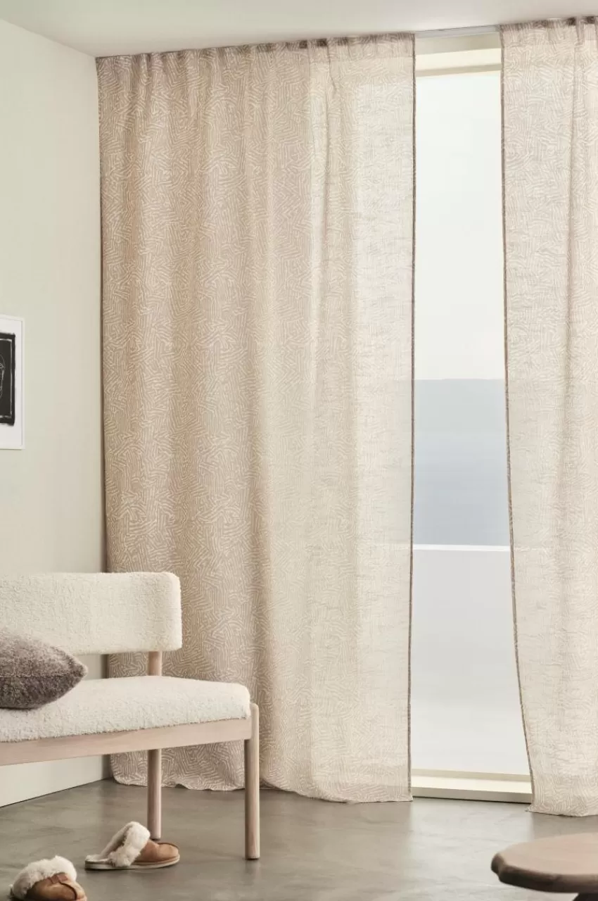Multifunktionsgardiner*Jotex BARK Multifunktionsgardin 2-pack Beige