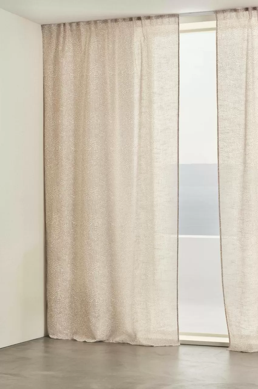 Multifunktionsgardiner*Jotex BARK Multifunktionsgardin 2-pack Beige