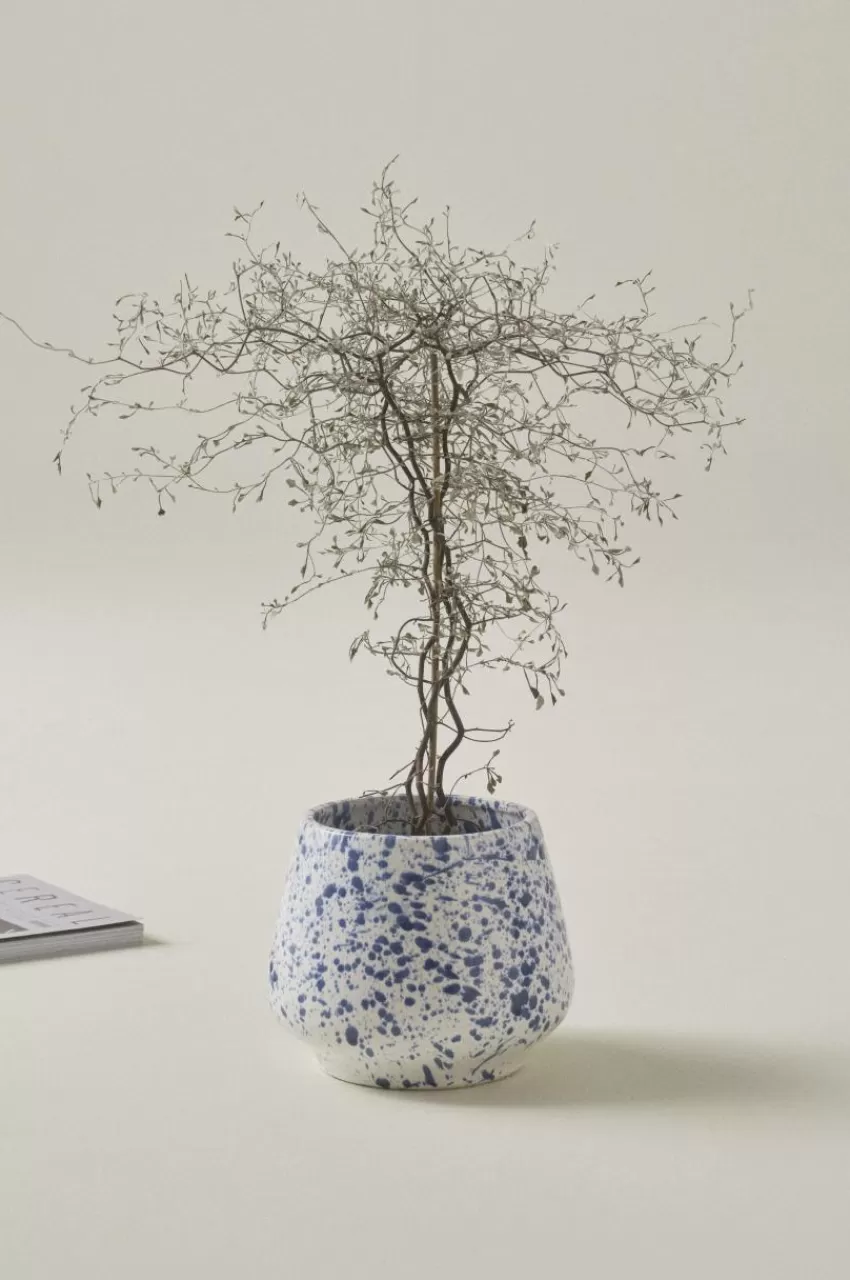 Krukor*Jotex BELLADONNA Kruka ø 18 Cm Vit/blå