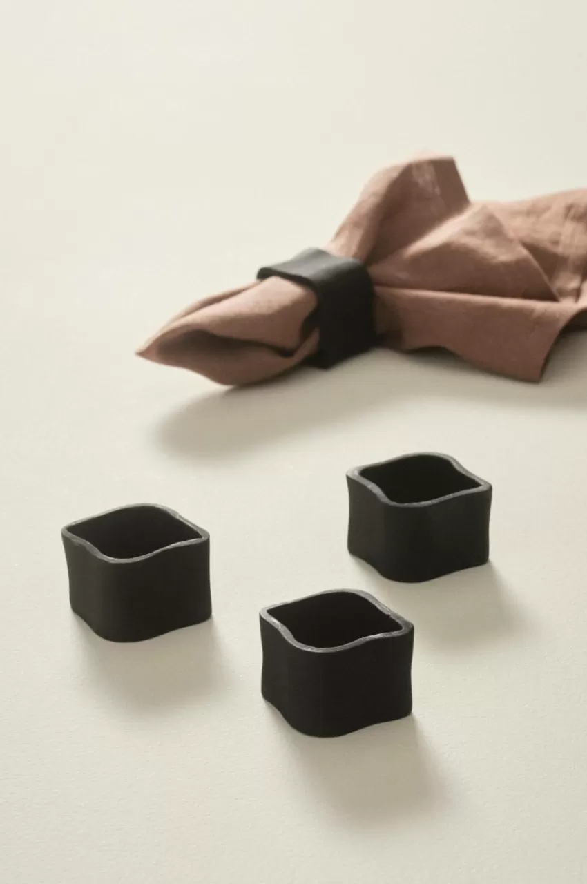 Kökstillbehör*Jotex BILLIE Servettring 4-pack Svart