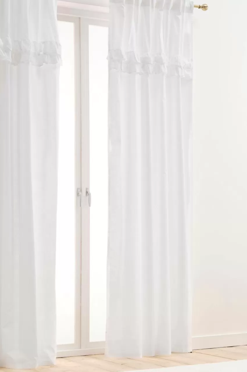 Barngardiner*Jotex BILLY Multifunktionsgardin 2-pack - Ekologisk Vit