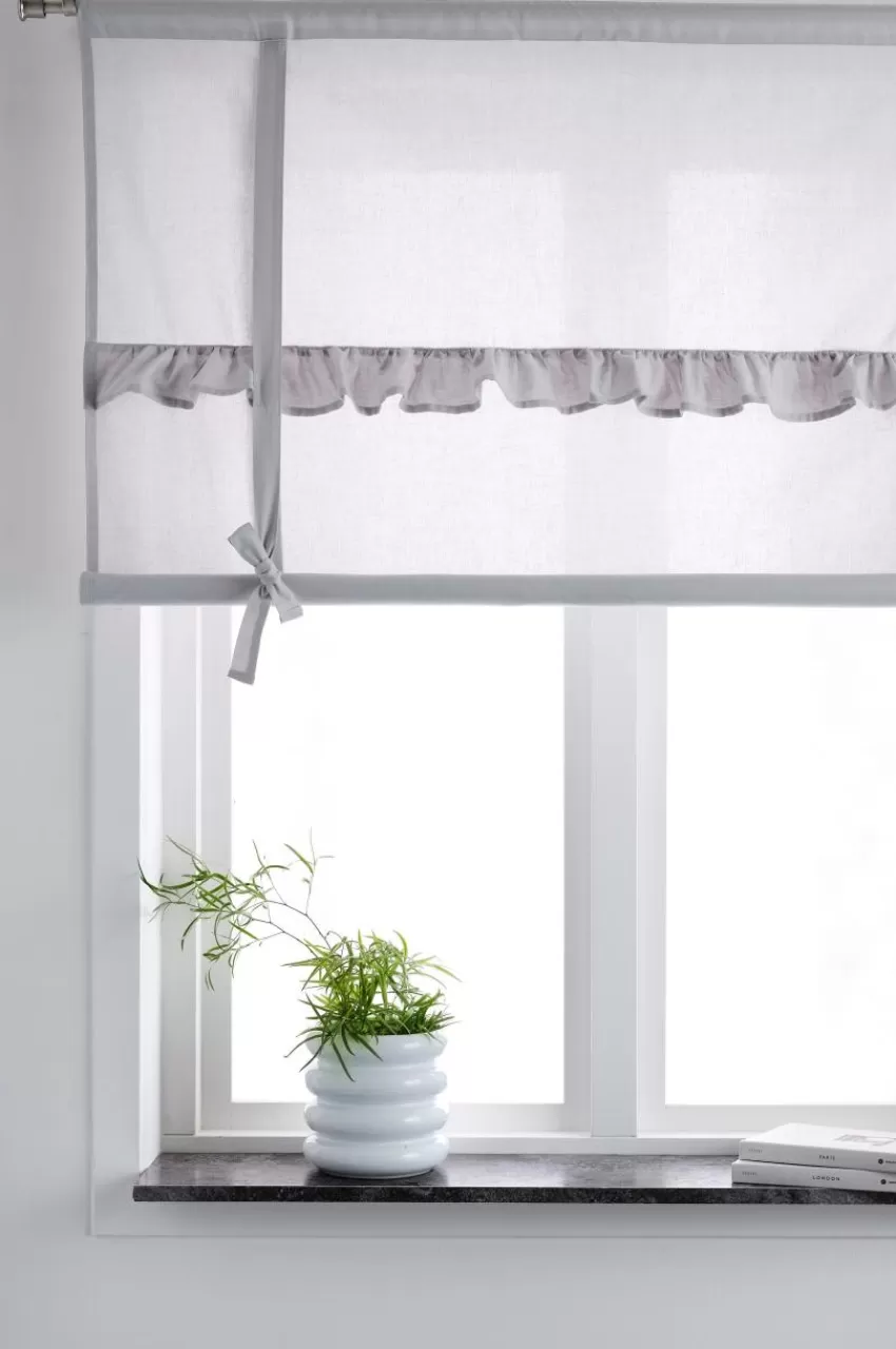 Barngardiner*Jotex BILLY Roll Up-gardin - Ekologisk Grå