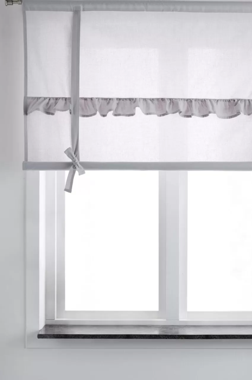 Barngardiner*Jotex BILLY Roll Up-gardin - Ekologisk Grå