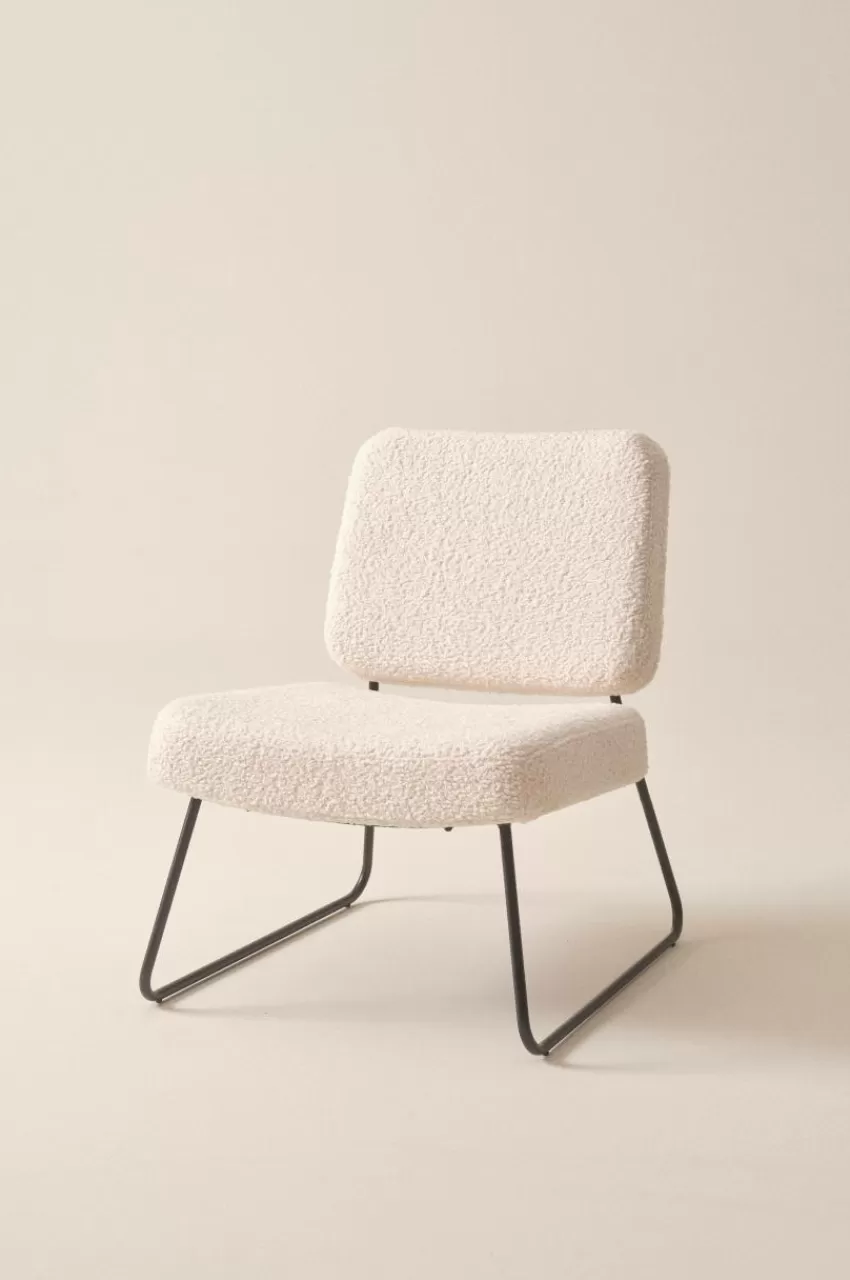 Stolar*Jotex BOLZANO TEDDY Loungestol Naturvit