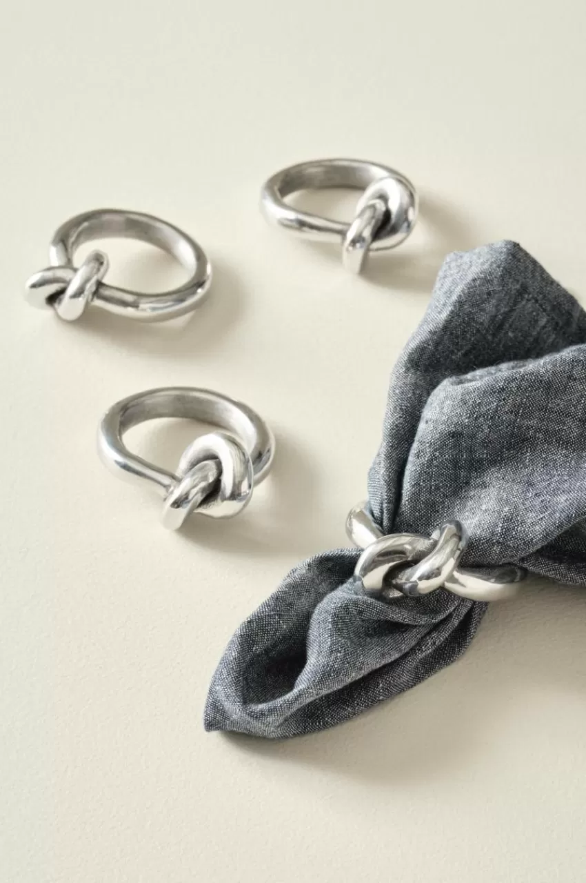 Kökstillbehör*Jotex BOWIE Servettring 4-pack Silver