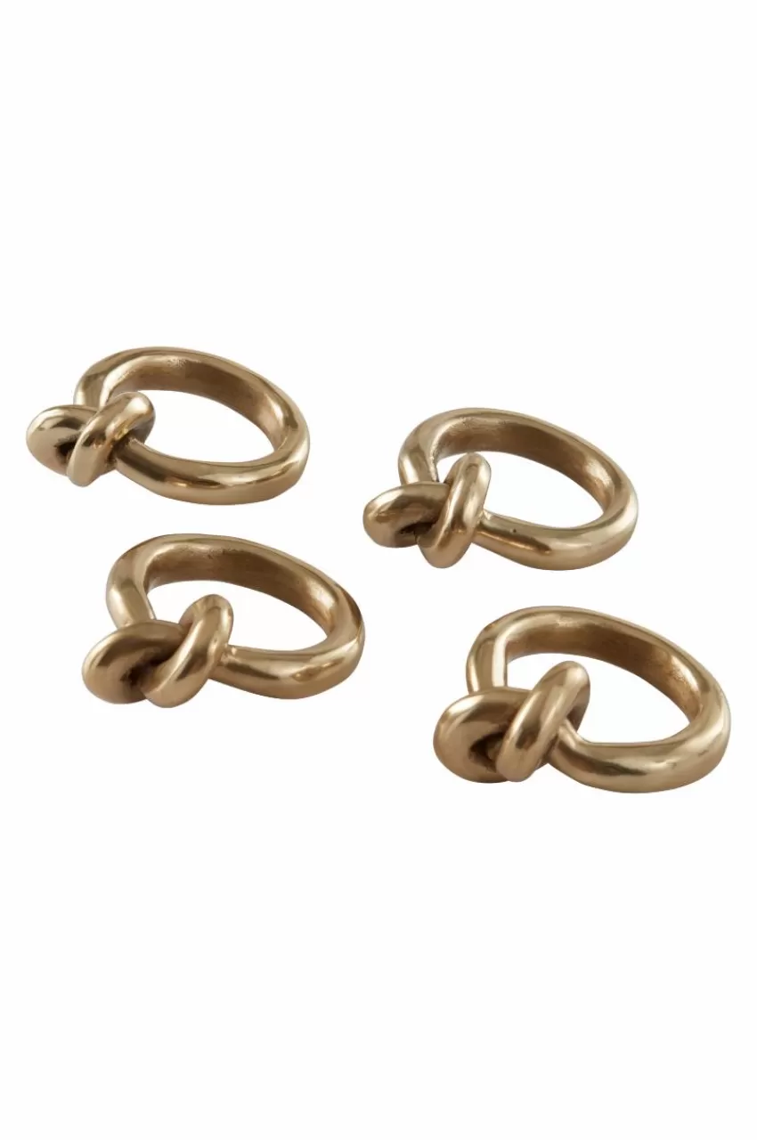 Kökstillbehör*Jotex BOWIE Servettring 4-pack Guld