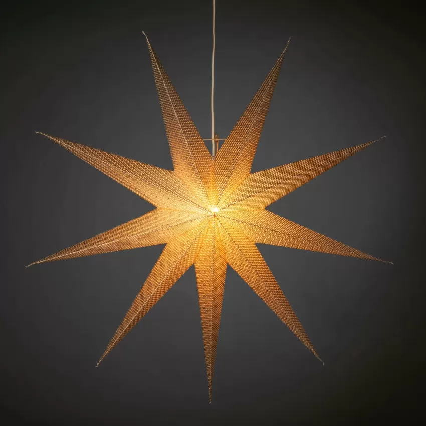 Julbelysning*Jotex BRASS Julstjärna 115 Cm Mässing