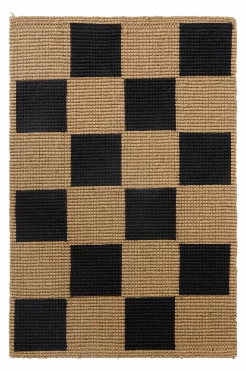 Dörrmattor*Jotex BRICKET Dörrmatta 60x90 Cm Svart/natur