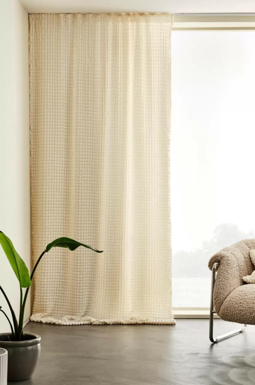 Multifunktionsgardiner*Jotex BUBBLY Multifuktionsgardin - 1 Längd Naturvit