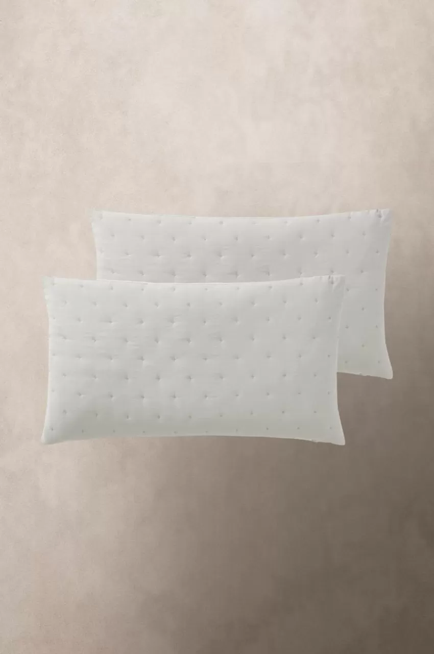 Prydnadskuddar & Fodral*Jotex CALM Kuddfodral 2-pack 90x50 Cm Benvit