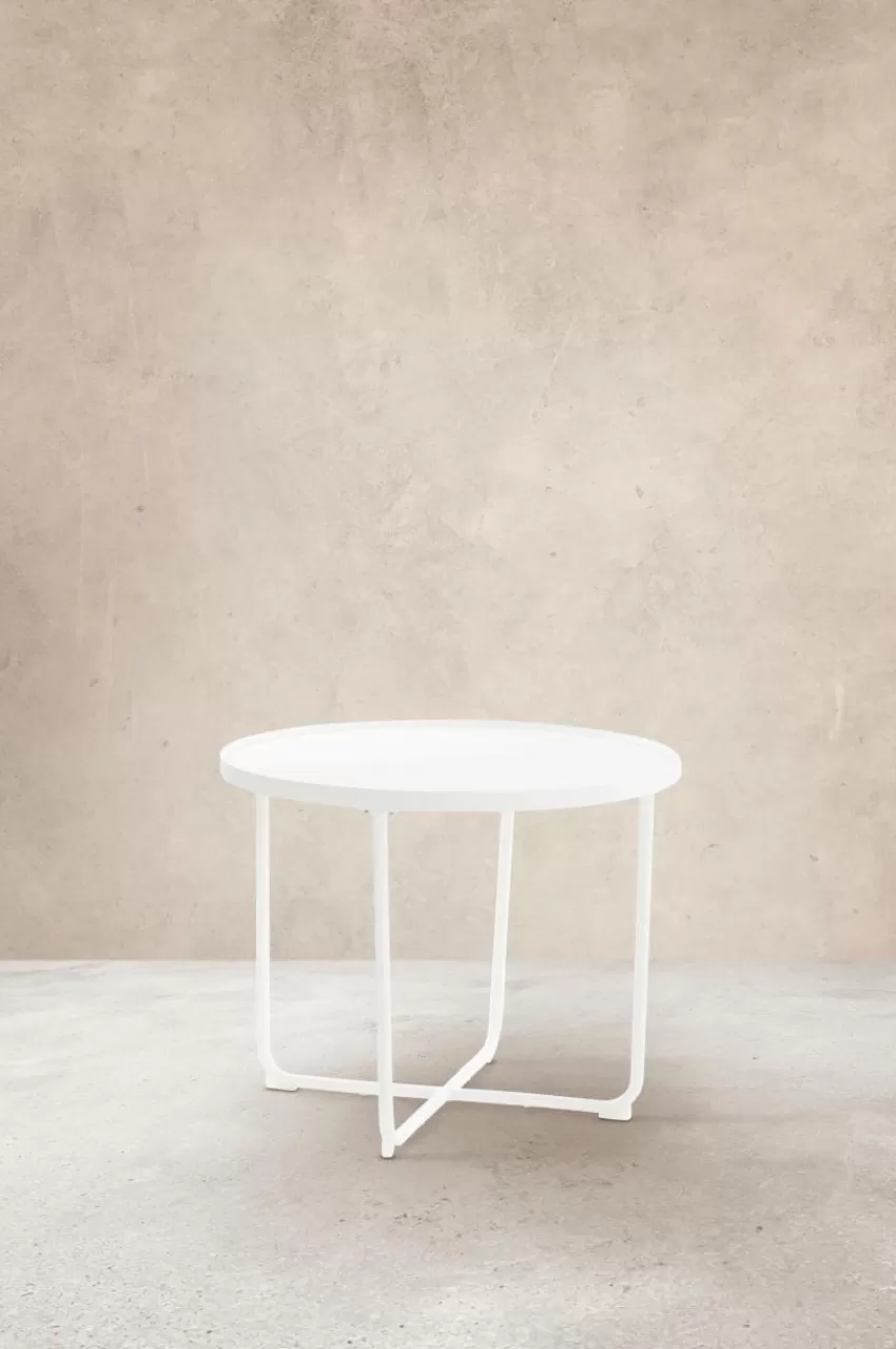 Utebord | Utemöbler*Jotex CAORLE Sidobord ø 61 Cm - Hög Vit