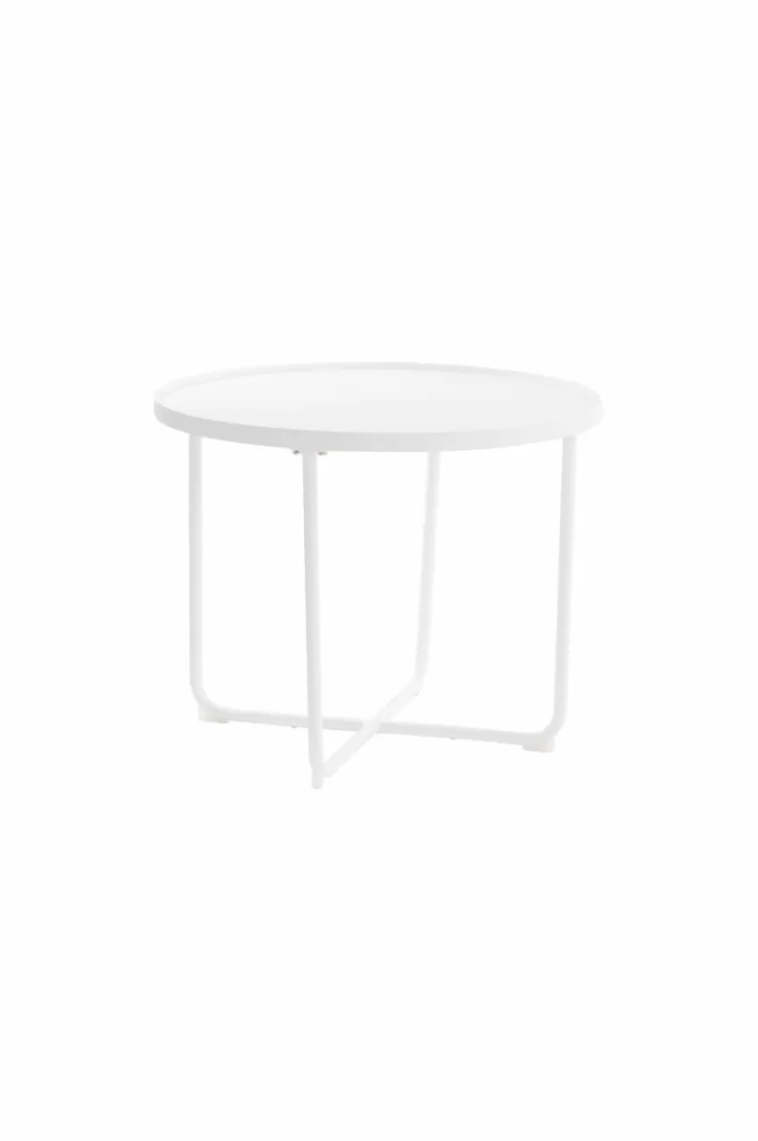 Utebord | Utemöbler*Jotex CAORLE Sidobord ø 61 Cm - Hög Vit