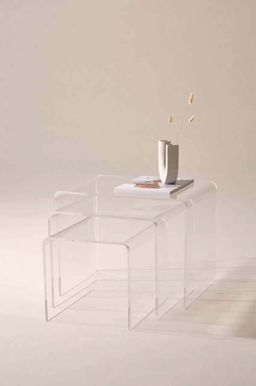 Bord*Jotex CATALINA Sidobord 3-pack Plexi