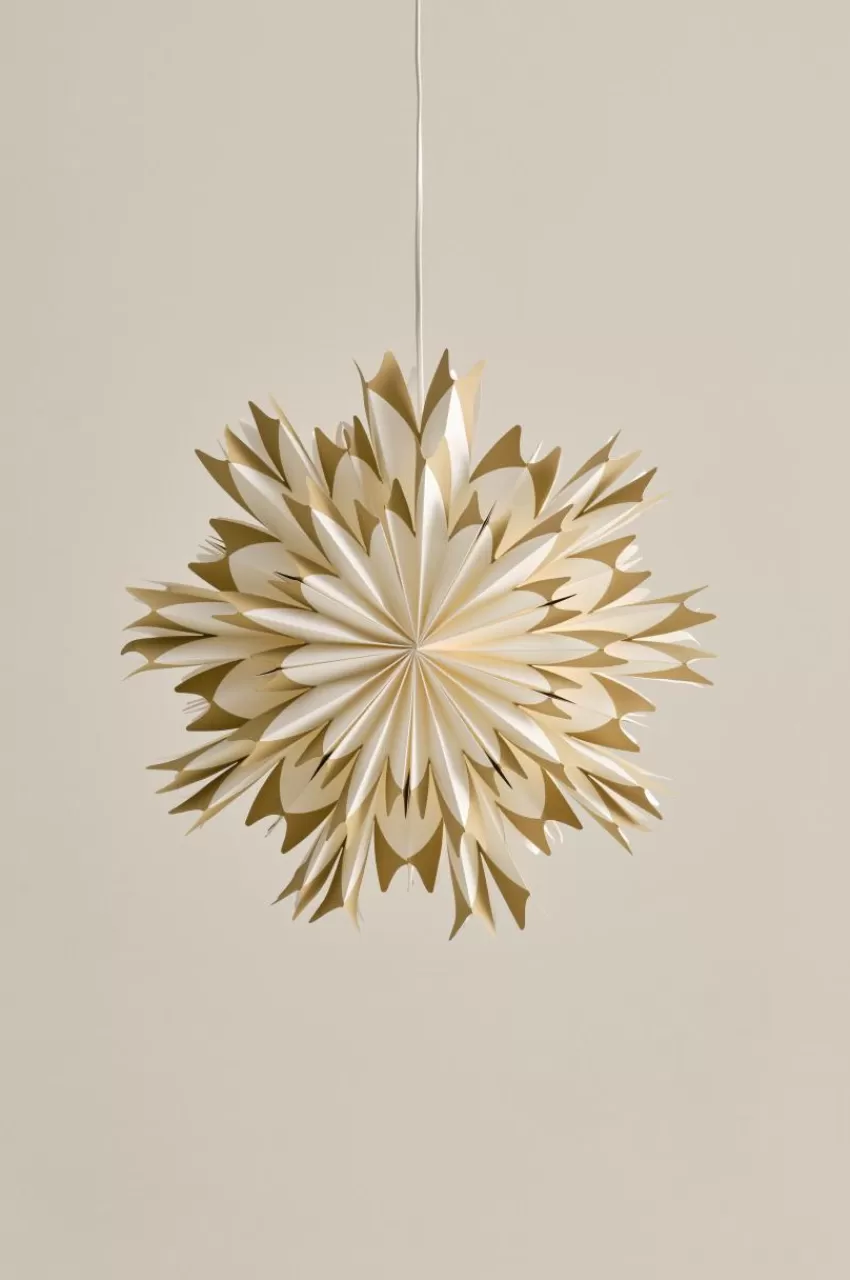 Julbelysning*Jotex CERES Julstjärna ø 50 Cm Vit/brun