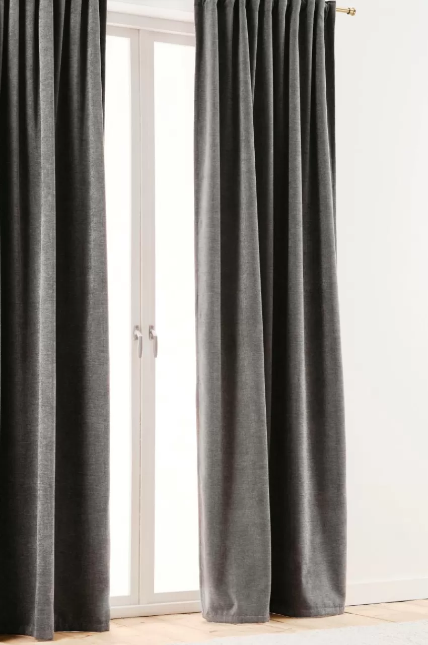 Multifunktionsgardiner*Jotex CHLOE Multifunktionsgardin 2-pack Grå