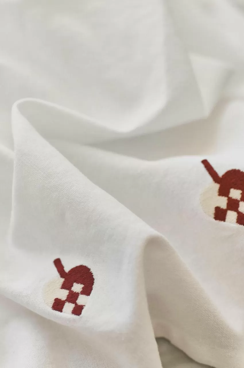 Julgardiner*Jotex CHRISTMAS HEARTS Gardinkappa Multi