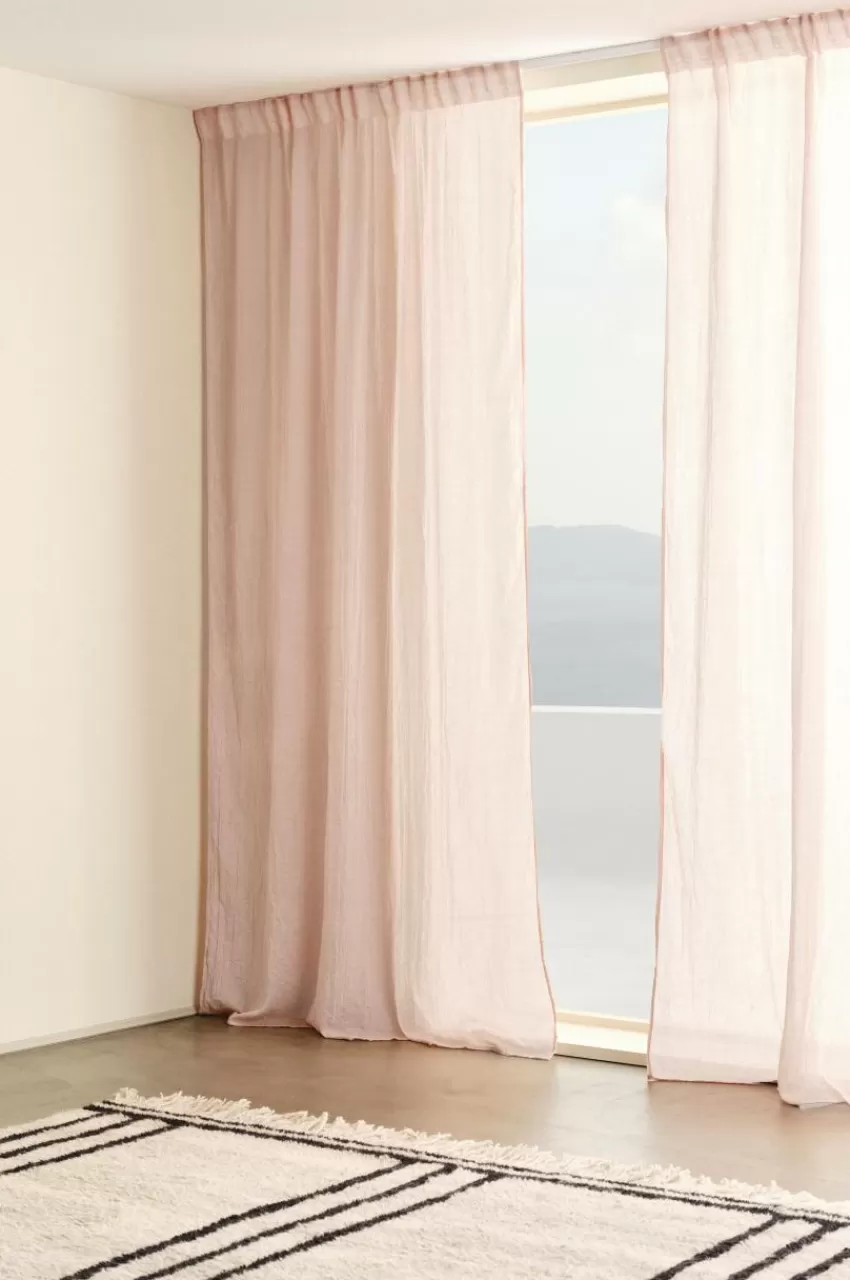 Barngardiner*Jotex CIA Multifunktionsgardin 2-pack Ljusrosa