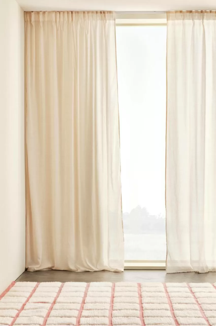 Barngardiner*Jotex CIA Multifunktionsgardin 2-pack Beige