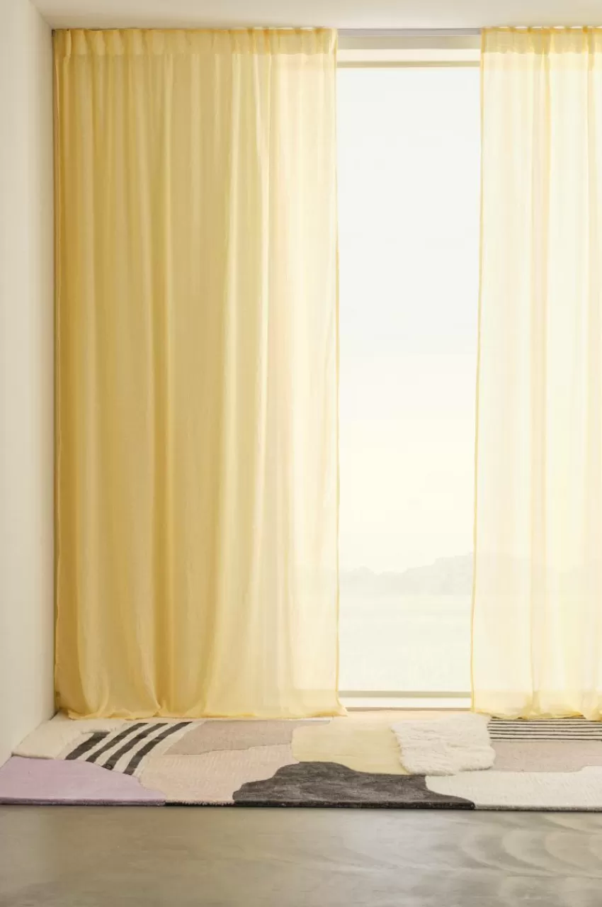 Barngardiner*Jotex CIA Multifunktionsgardin 2-pack Ljusgul