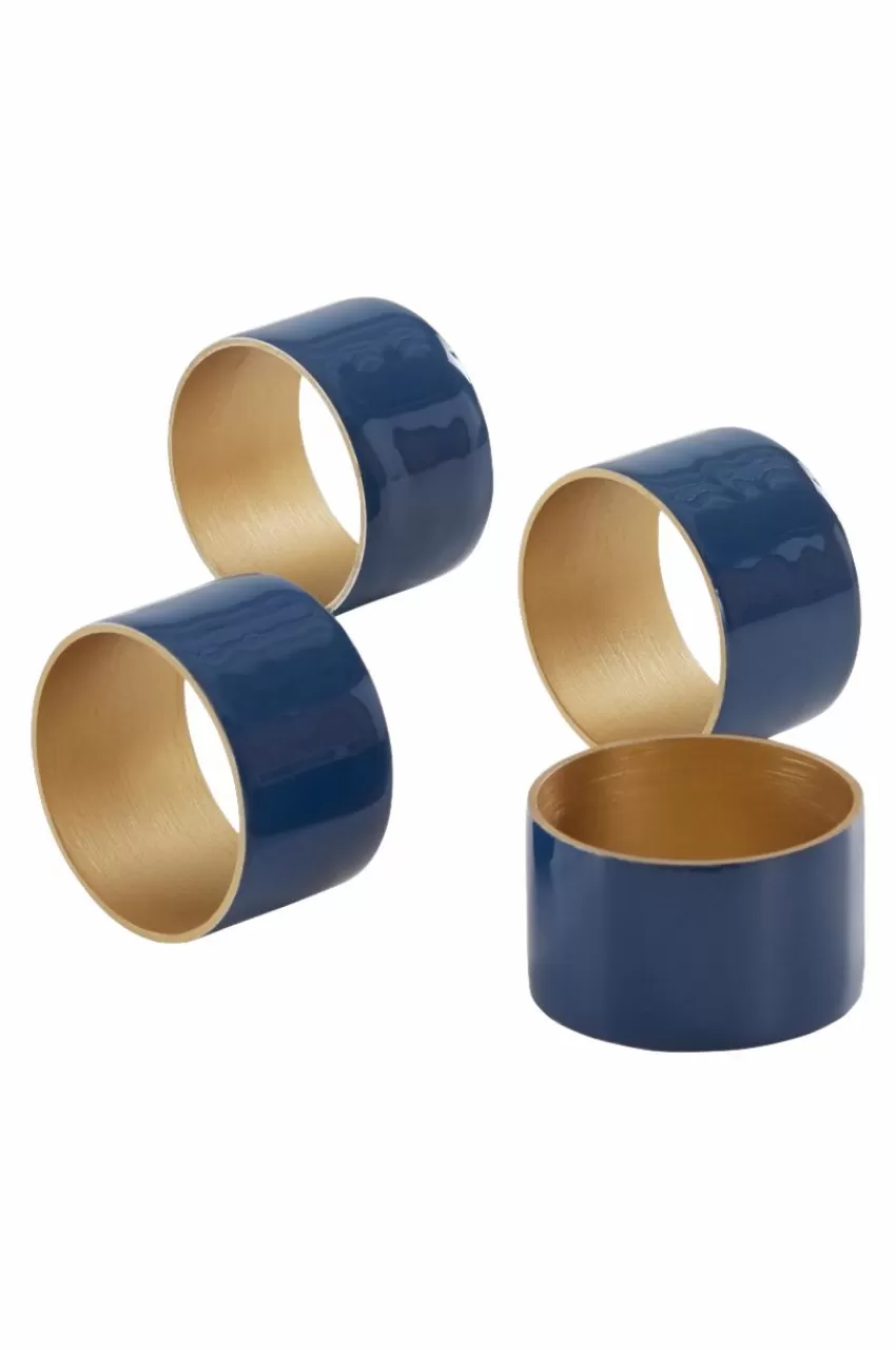 Kökstillbehör*Jotex CIERRA Servettring 4-pack Blå/mässing