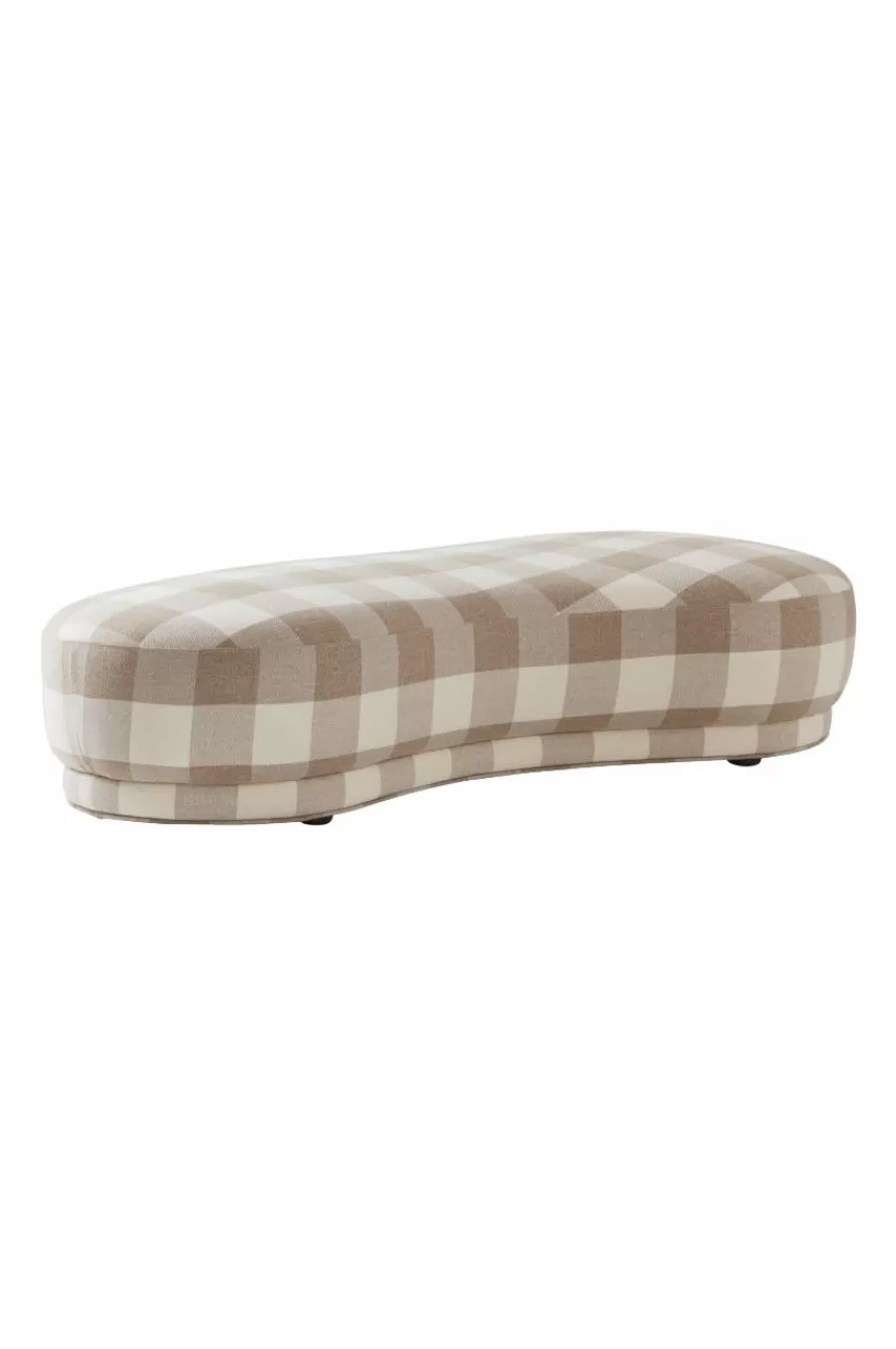 Sittpuffar*Jotex COCONINO Sittpuff Beige/vit stor ruta
