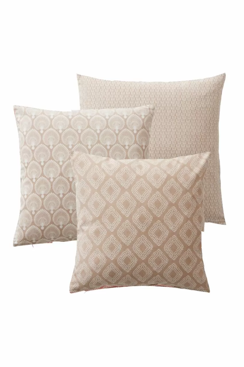 Prydnadskuddar & Fodral*Jotex COUSIN Kuddfodral 3-pack 45x45 Cm Beige
