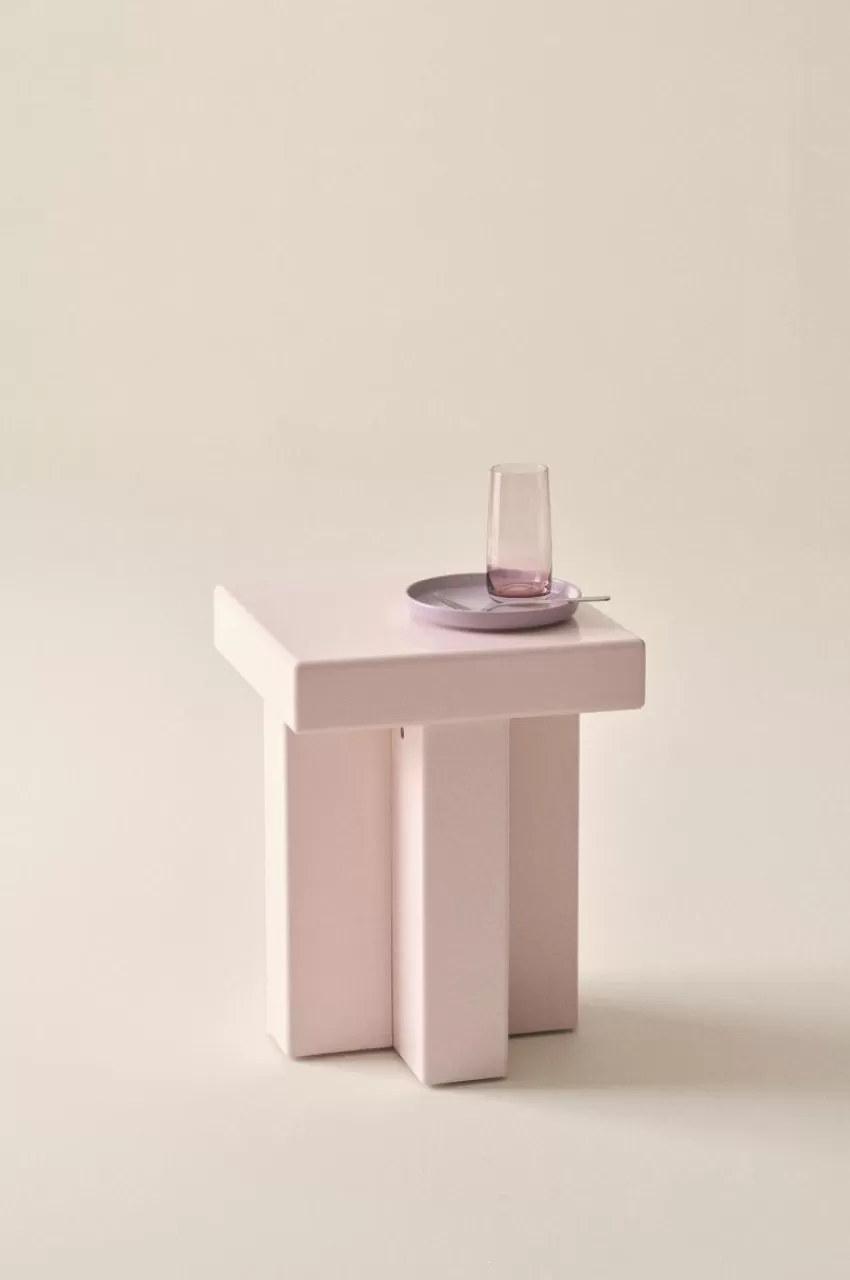 Bord*Jotex CROZZ Sidobord 40x40 Cm Rosa