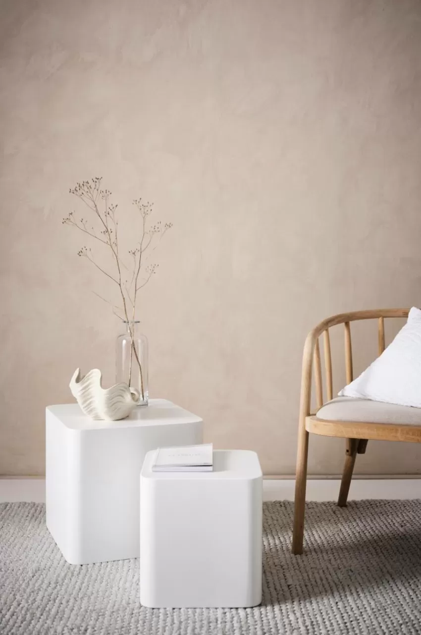 Bord*Jotex CUBO Sidobord 2-pack 30x30 Cm, 40x40 Cm Matt vit