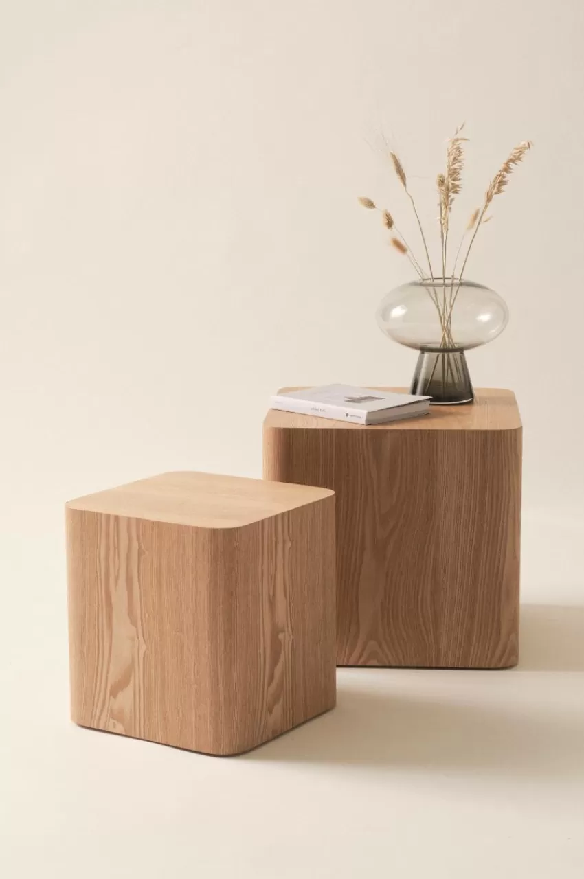 Bord*Jotex CUBO Sidobord 2-pack 30x30 Cm, 40x40 Cm Natur