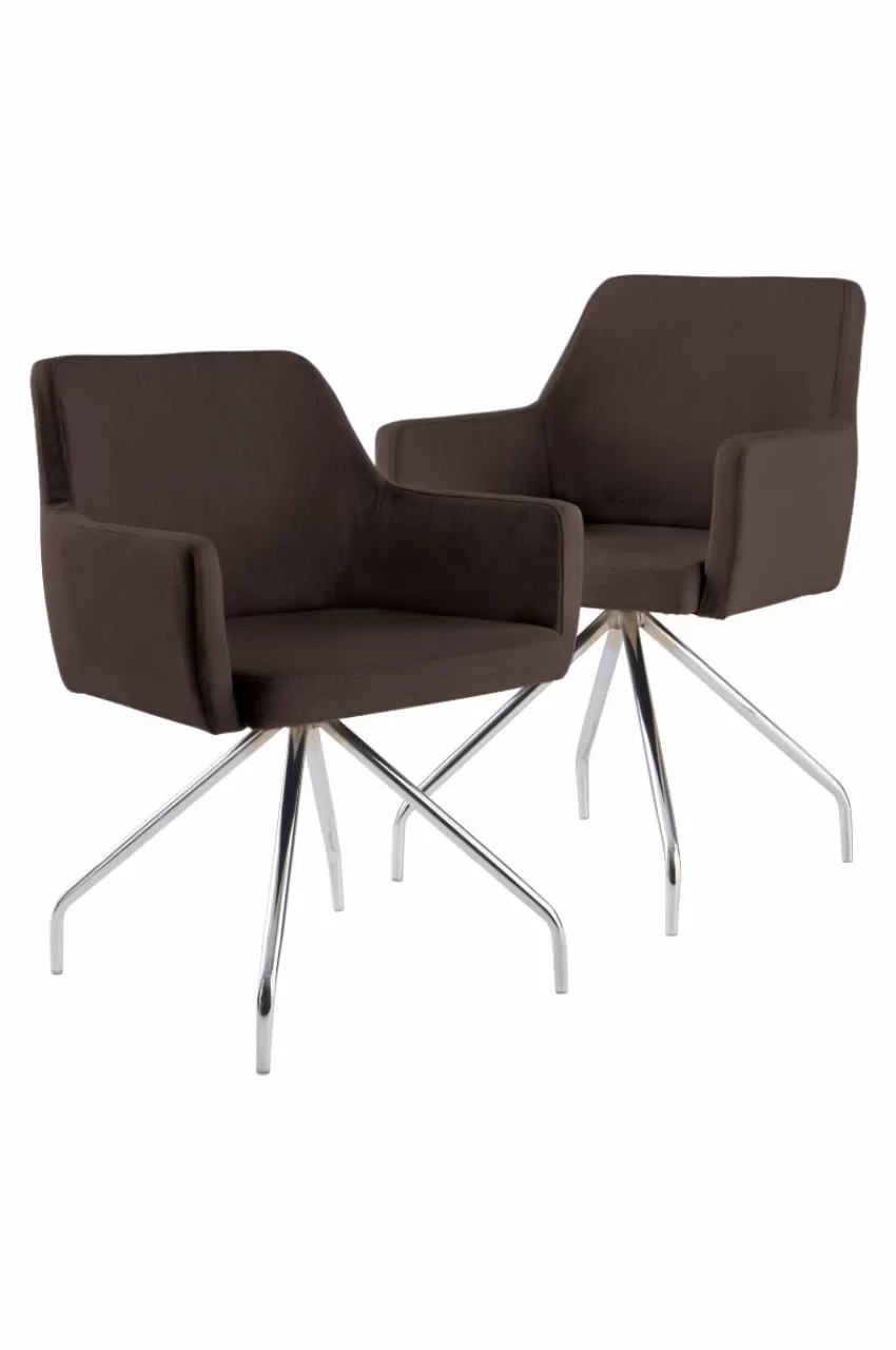 Stolar*Jotex DALA Stol 2-pack Varm gråbrun