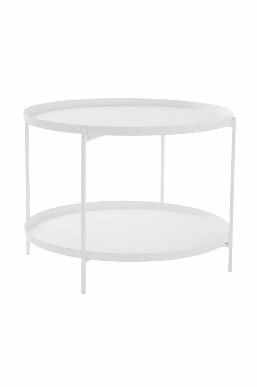 Bord*Jotex DAVIS Sidobord/brickbord ø 63 Cm Vit
