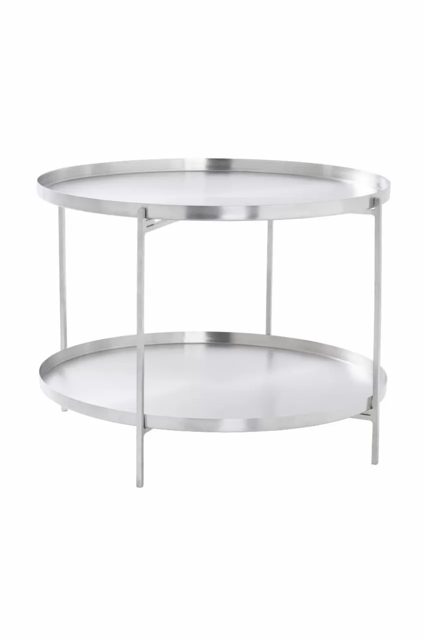 Bord*Jotex DAVIS Sidobord/brickbord ø 63 Cm Nickel