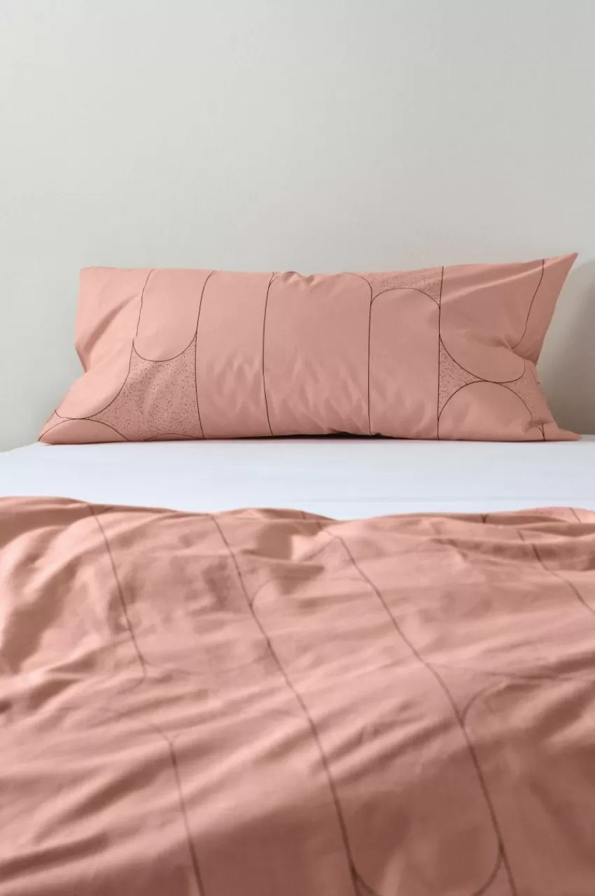 Örngott*Jotex DECO örngott 90x50 Cm Dimrosa/svart