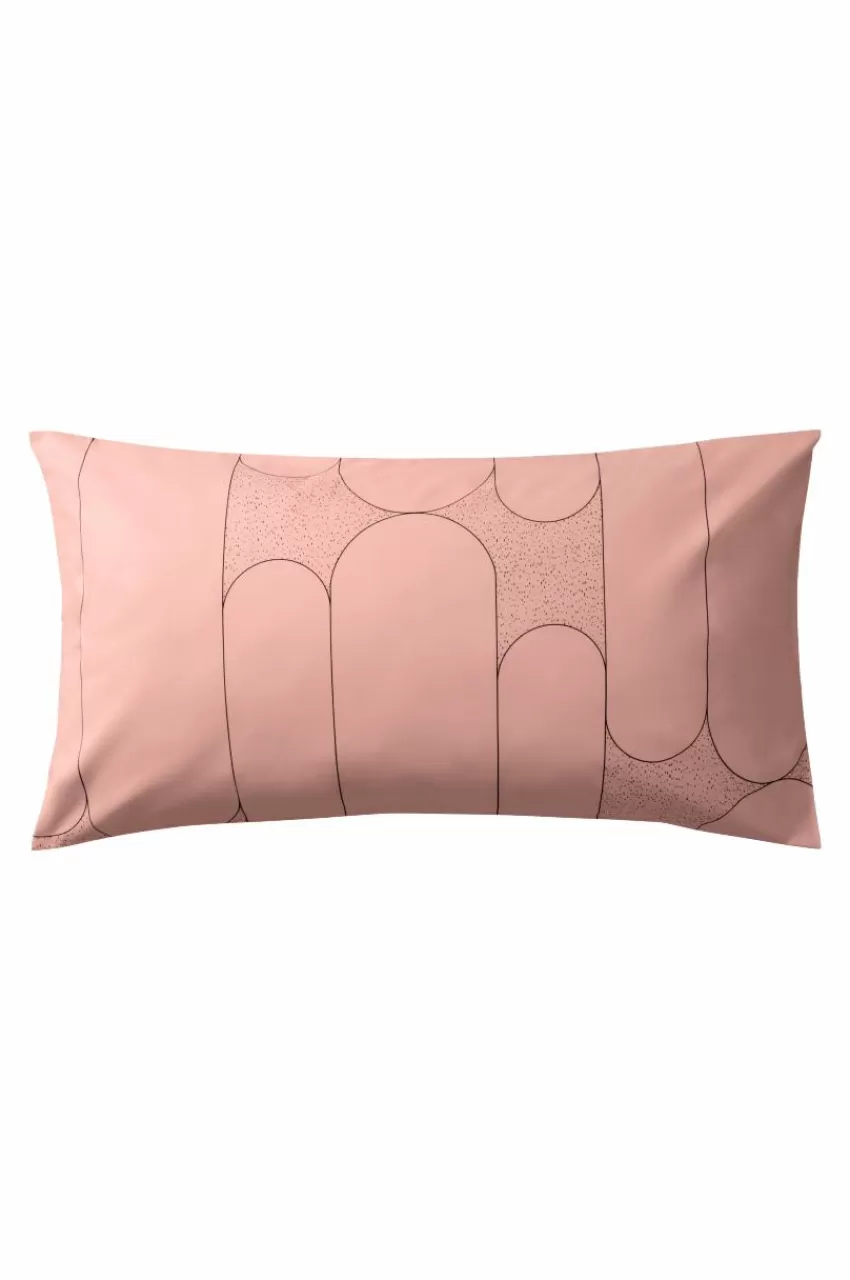 Örngott*Jotex DECO örngott 90x50 Cm Dimrosa/svart
