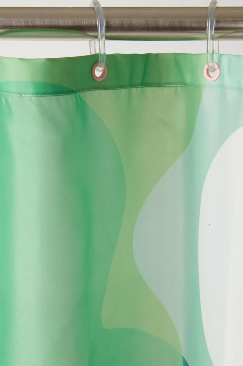 Duschdraperier*Jotex DELORES Duschdraperi Grön/rosa/multi