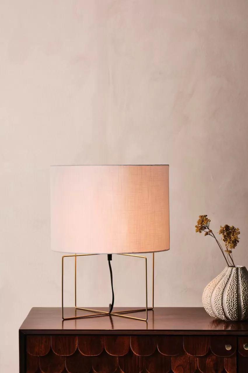Bordslampor*Jotex DIEGO Bordslampa Vit/guld