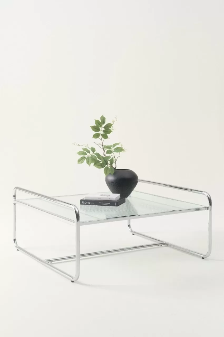 Bord*Jotex DOMINGO Soffbord 100x100 Cm Krom