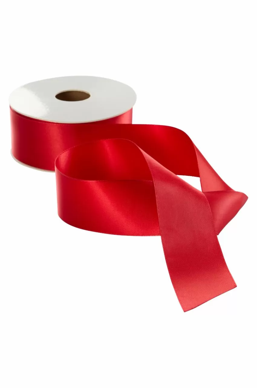 Presentpapper & Snöre*Jotex DOUBLE FACE Band Röd