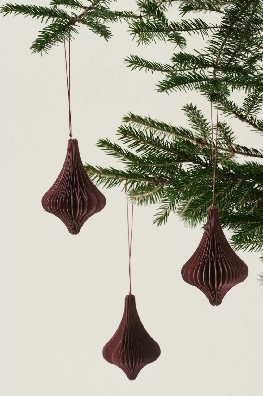 Juldekoration*Jotex EDEN Dekorationshänge 3-pack Vinröd