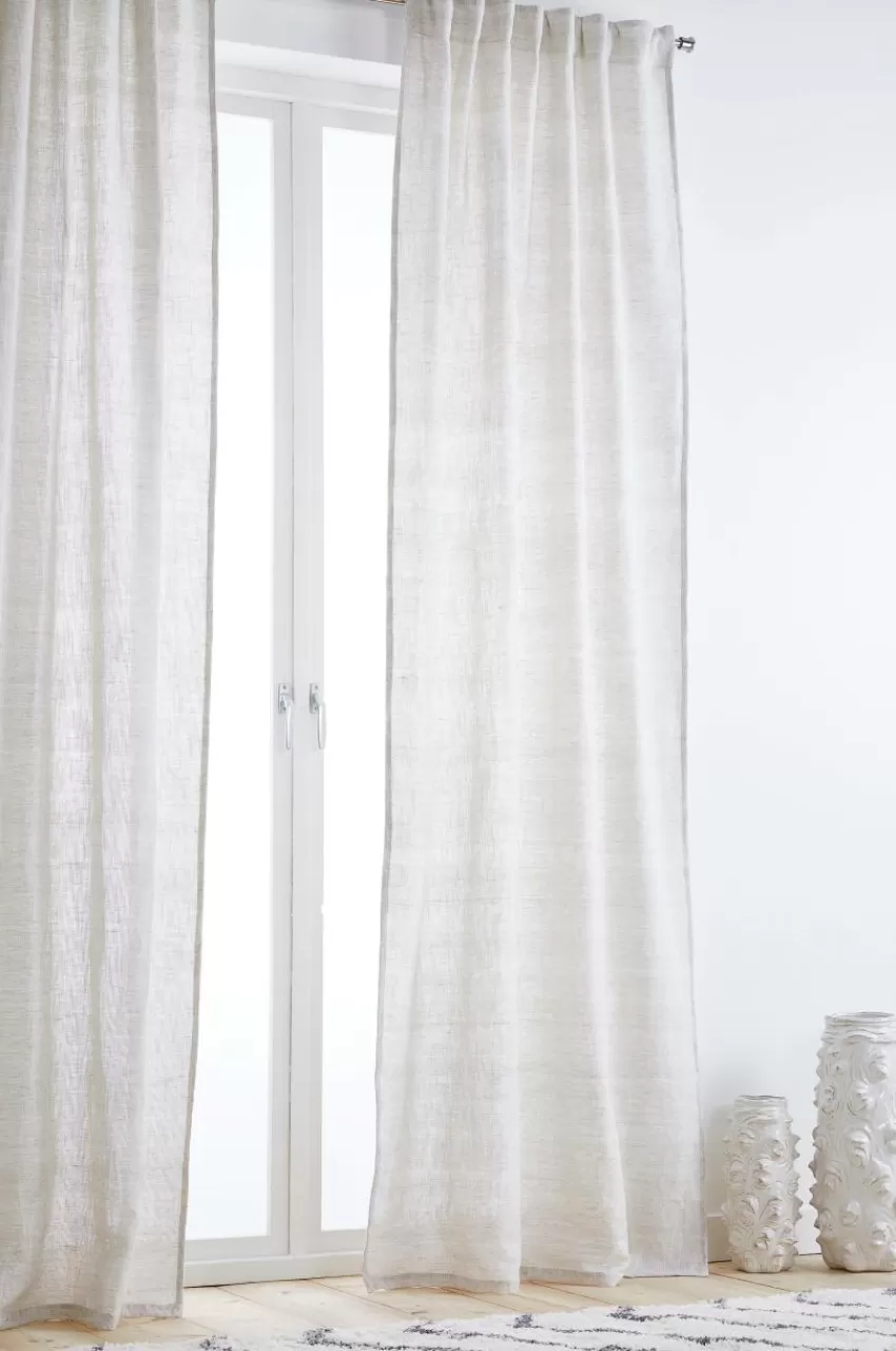 Linnegardiner | Multifunktionsgardiner*Jotex ELISA Multifunktionsgardin 2-pack Ljusbeige