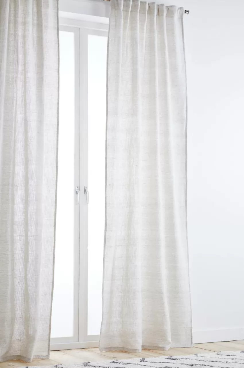 Linnegardiner | Multifunktionsgardiner*Jotex ELISA Multifunktionsgardin 2-pack Ljusbeige