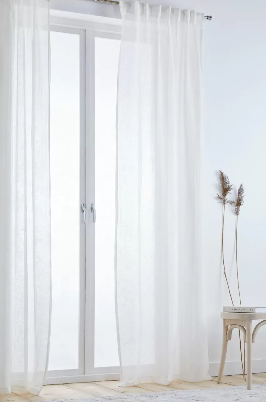 Multifunktionsgardiner | Linnegardiner*Jotex ELLEN Linnegardin 2-pack Naturvit