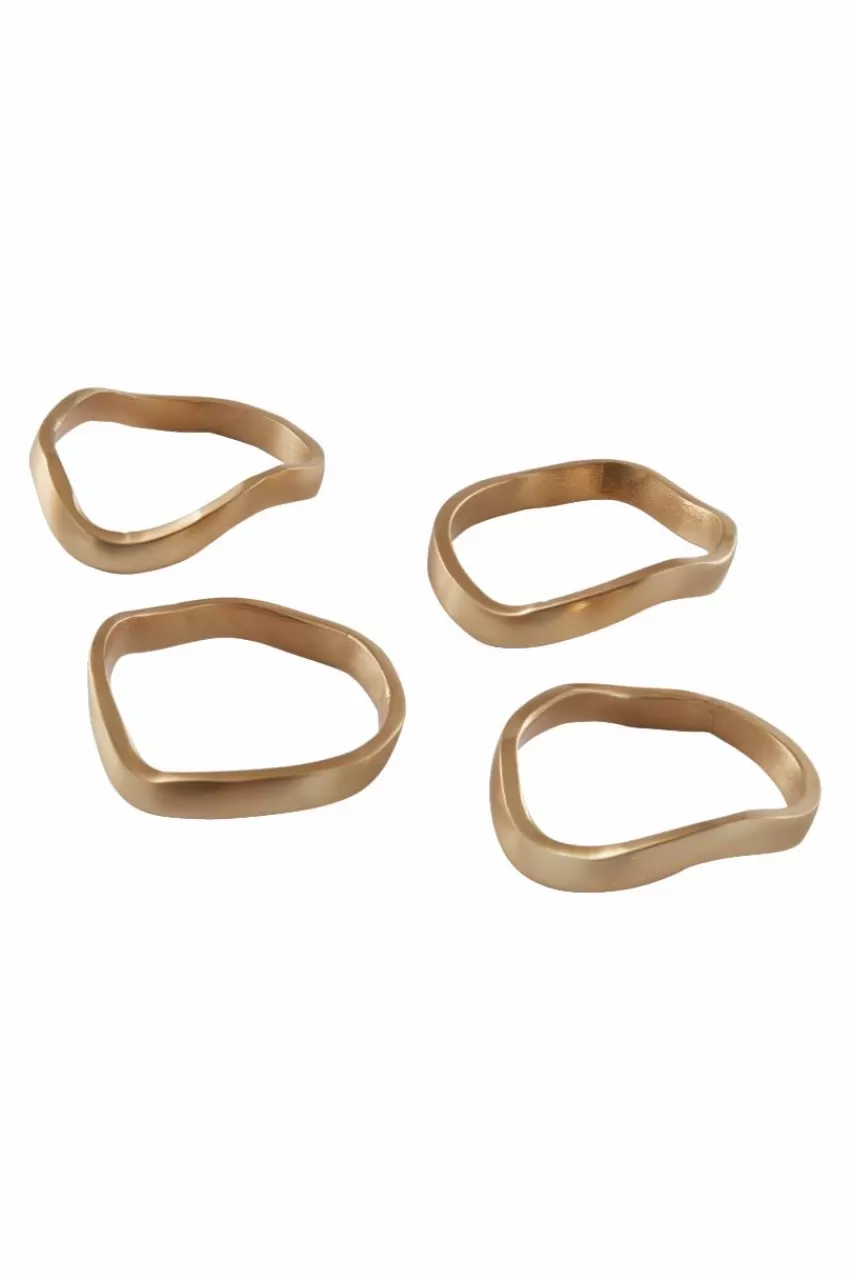Kökstillbehör*Jotex ELLIS Servettring 4-pack Guld
