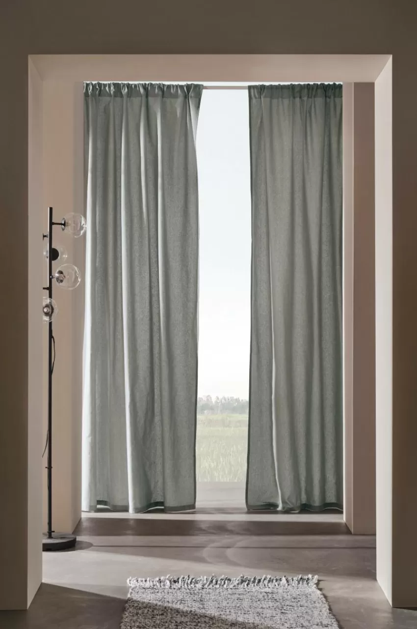 Multifunktionsgardiner*Jotex ELORA Gardin 2-pack Ljus gråblå