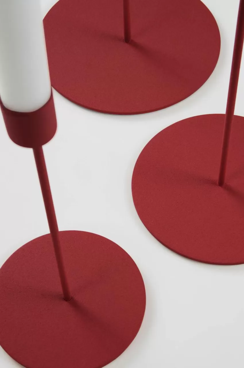 Ljusstakar*Jotex ELSY Ljusstake 3-pack Mörkröd