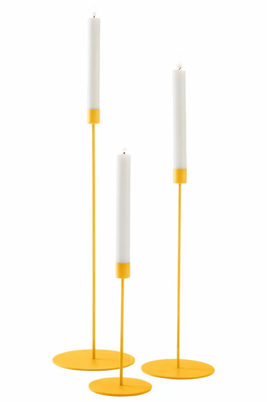 Ljusstakar*Jotex ELSY Ljusstake 3-pack Klargul