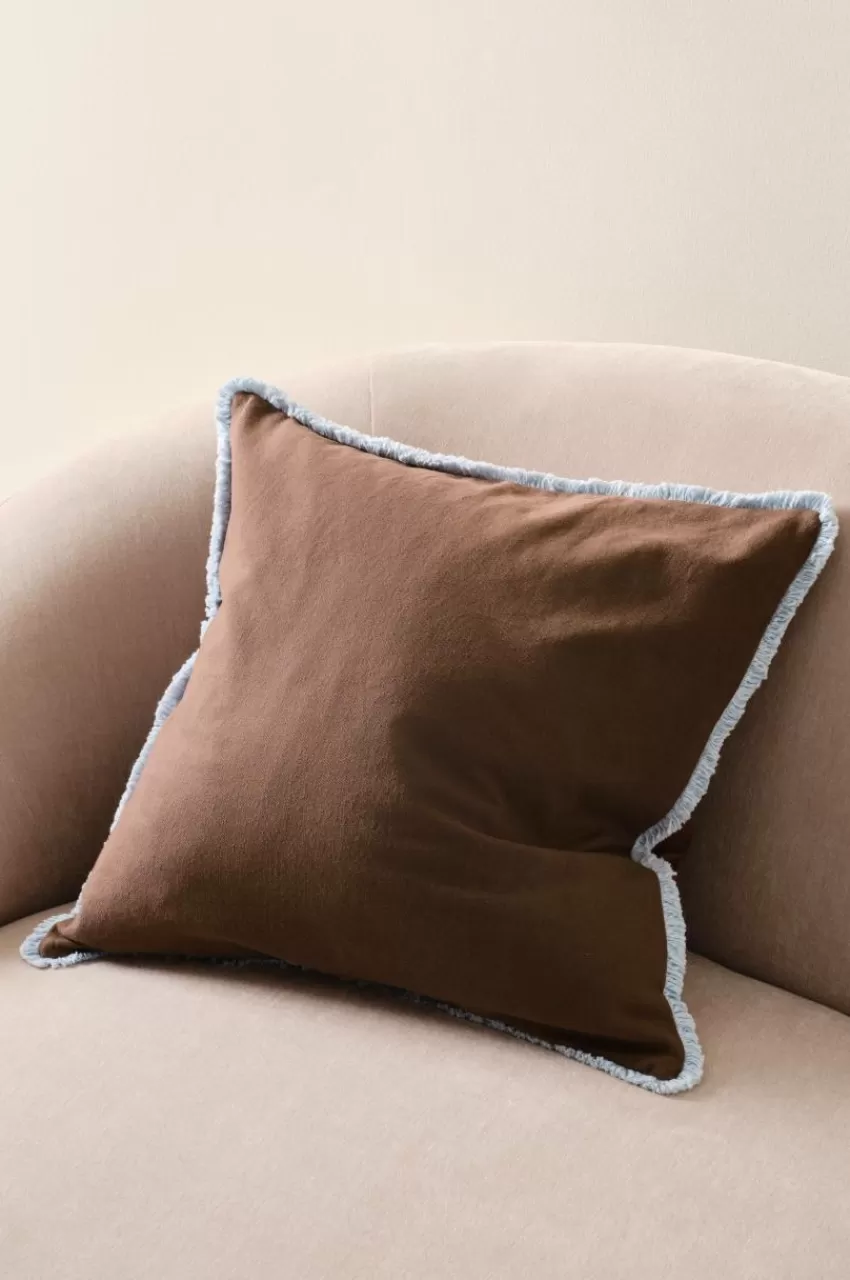 Prydnadskuddar & Fodral*Jotex EMMA Kuddfodral 50x50 Cm Brun/blå