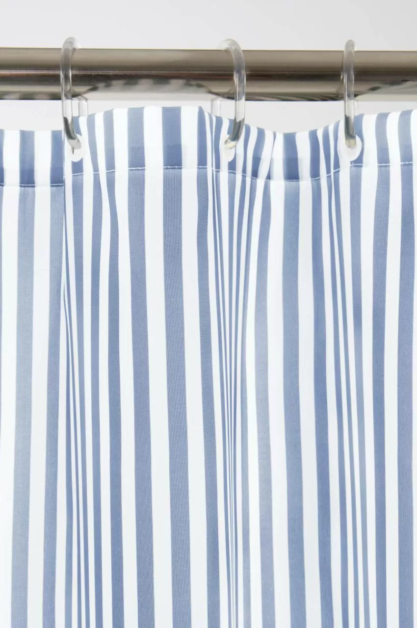 Duschdraperier*Jotex EMMY Duschdraperi Gråblå/vit